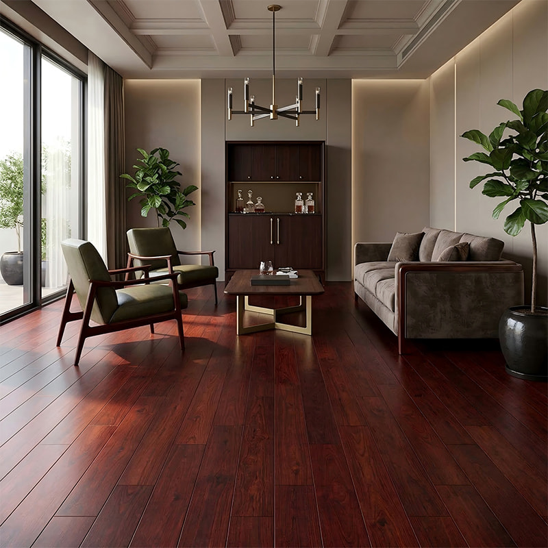 Locust Deataithe Acacia Style, Handscraped, Rustic Charm Adhmad Flooring