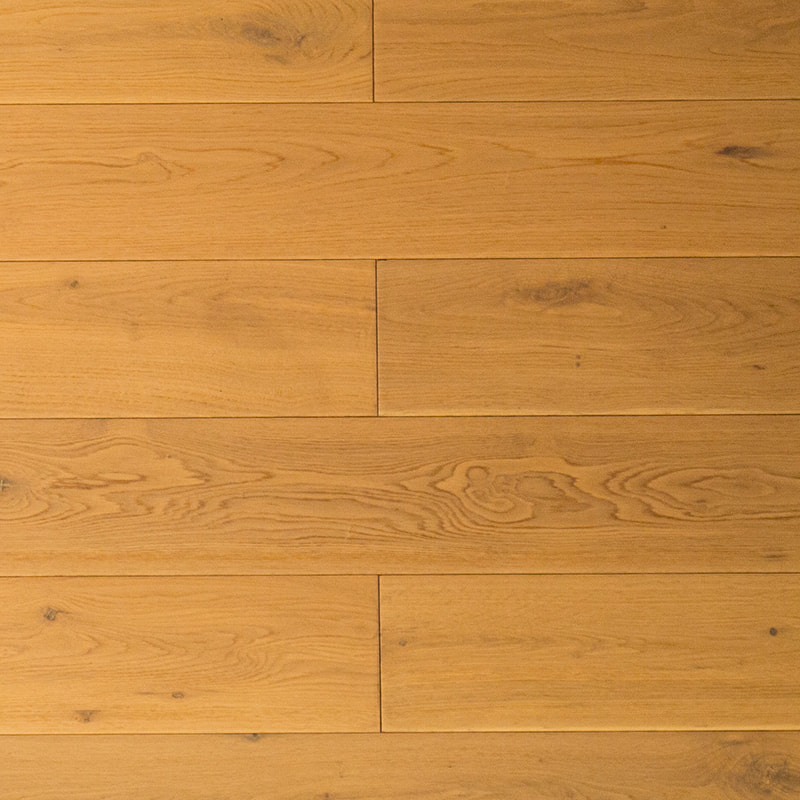 Solas darach Donn Dromchla Smooth Cliceáil Flooring Adhmaid Soladach
