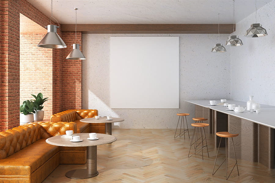 Tionscadail Flooring Caife